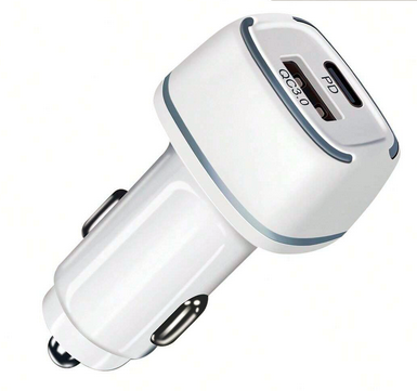 Cargador Carro USB-C + USB 3.0 (38W)