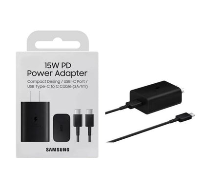 Cargador Samsung Tipo C a Tipo C (15W PD)